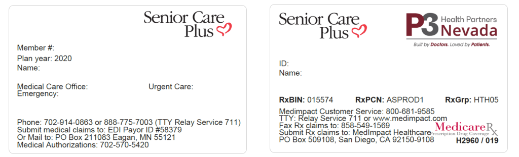 Your Membership Card - Senior Care Plus